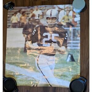 1971 Oakland Raiders NFL Football Fred Biletnikoff Sport Illustrated 25"X 24"